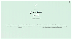Desktop Screenshot of fashionipsum.com